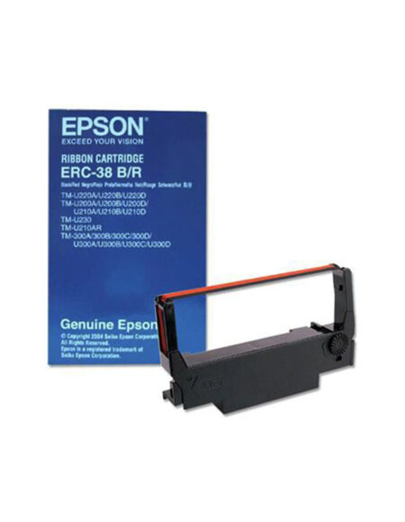 Epson Ribbon - Black/Red ERC-38/C43S015376