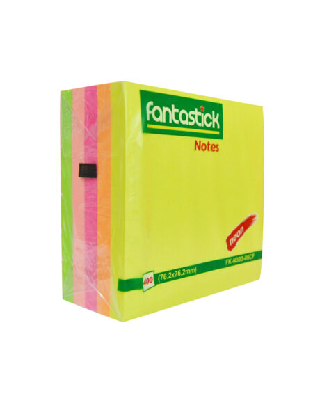 Fantastick Sticky Note - 5 Neon Colors 3x3" FK-N303-05CF
