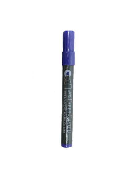 Faber Castell Permanent Marker Chisel - Blue 1586