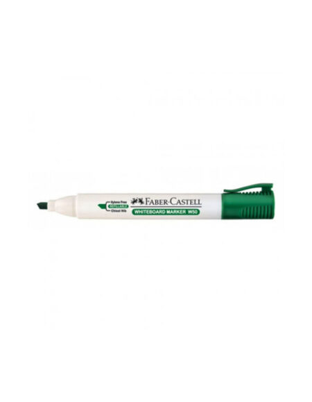 Faber Castell Whiteboard Marker Refillable Chisel - Green W50