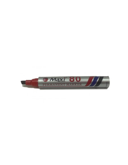 Maxi Permanent Marker Chisel - Red 80