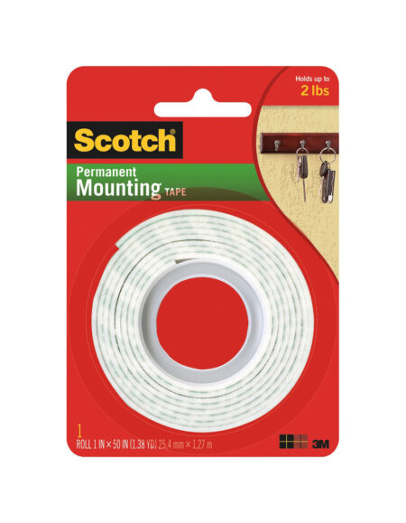 3M Scotch Double Sided Mounting Tape - Green 1"x1.38yd