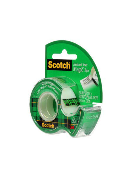 3M Scotch Invisible Magic Tape With Dispenser 3/4"x8.3yd