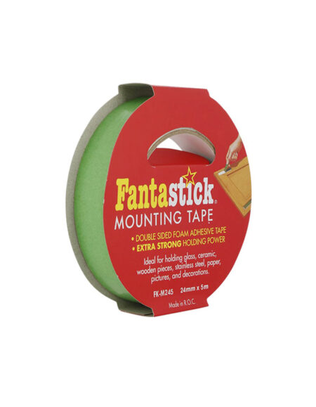 Fantastick Foam Double Sided Mounting Tape - Green 1"x5m