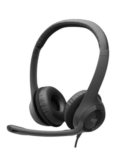 HEADSET LOGITECH USB H390 W/MICROPHONE