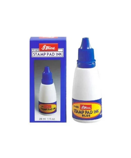 STAMP PAD INK SHINY BLUE 28ML S-63