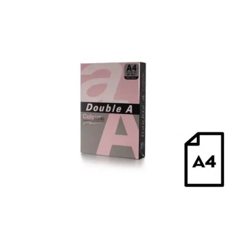 Color paper Double A 80Gsm A4 500 sheets, Pink