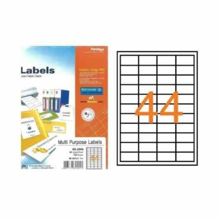 Formtec Multi-Purpose Labels A4 Size 44 Labels GS-1044 100 Sheets