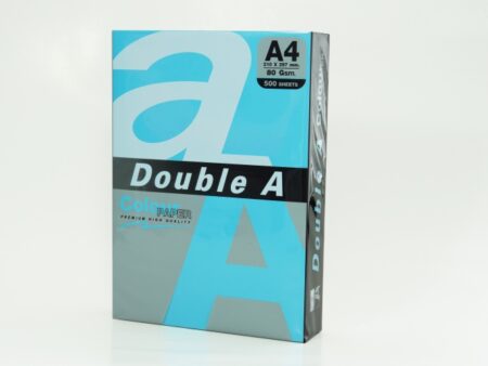Colour paper Double A, 80Gsm, A4, 500 sheets, Deep Blue