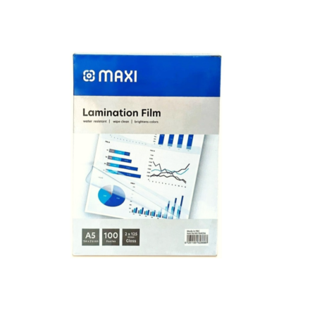 Maxi Lamination Pouch Film A5 125 Micron Gloss
