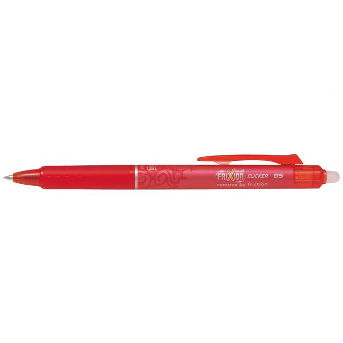 Pilot FRIXION Ball Clicker Pen (BLRT-FR5) 0.5 Red 12pcs